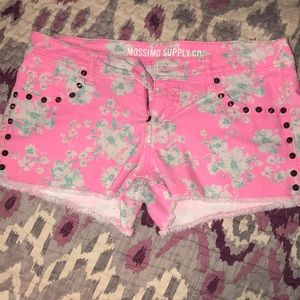 Hot Pink Floral Shorts